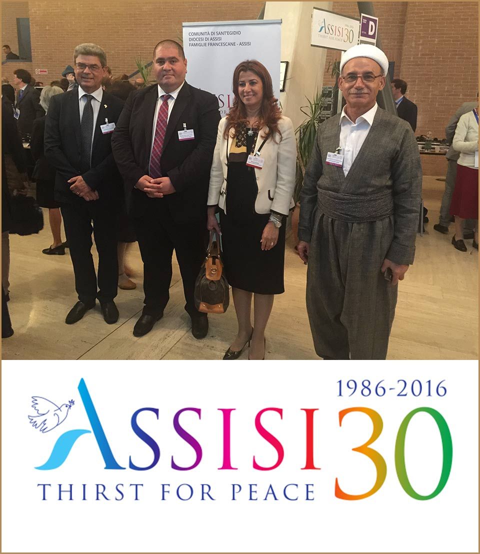Mrs. Kader participates today to the Opening Assembly of "Assisi 2016"
