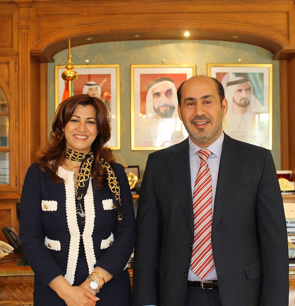 Mrs. Kader met the Ambassador of the United Arab Emirates to Italy,
          H.E. Saqer Nasser Ahmed Abdullah Alraisi