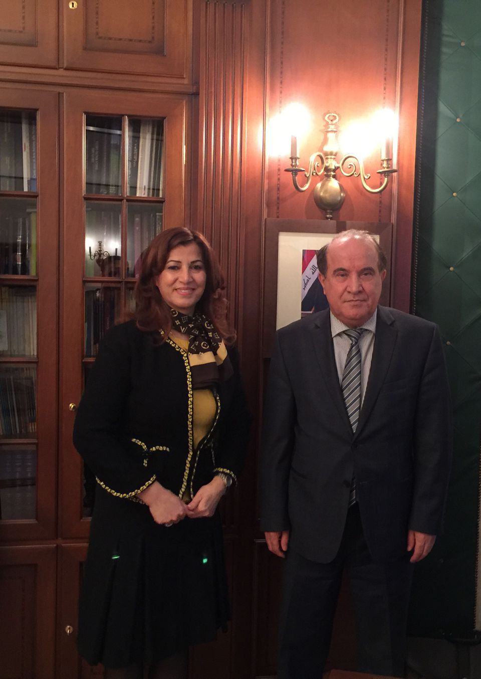 Dr. Rezan Kader meets with the new Ambassador of the Republic of Iraq, Dr. Ahmad Bahmarni