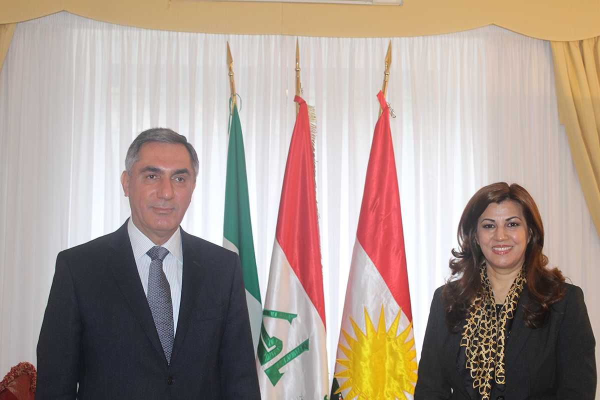 Visita del Governatore di Suleymania, il Dott. Bahroz Muhammed Salih presso l’Ufficio di Rappresentanza del Governo Regionale del Kurdistan in Italia