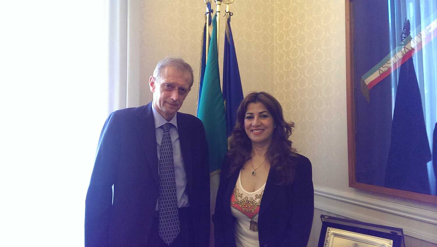 Mrs. Rezan Kader meets President of ANCI, Piero Fassino