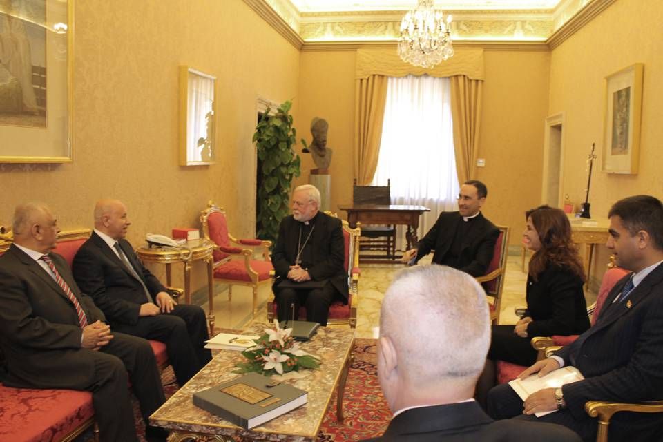 His Eminence Mgr. Gallagher receives the Minister of the Sinjari Peshmerga and his delegation