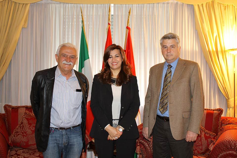 Hiwa Cancer Hospital Suleimanya - Mrs. Kader meets Italian doctors
          involved in the project