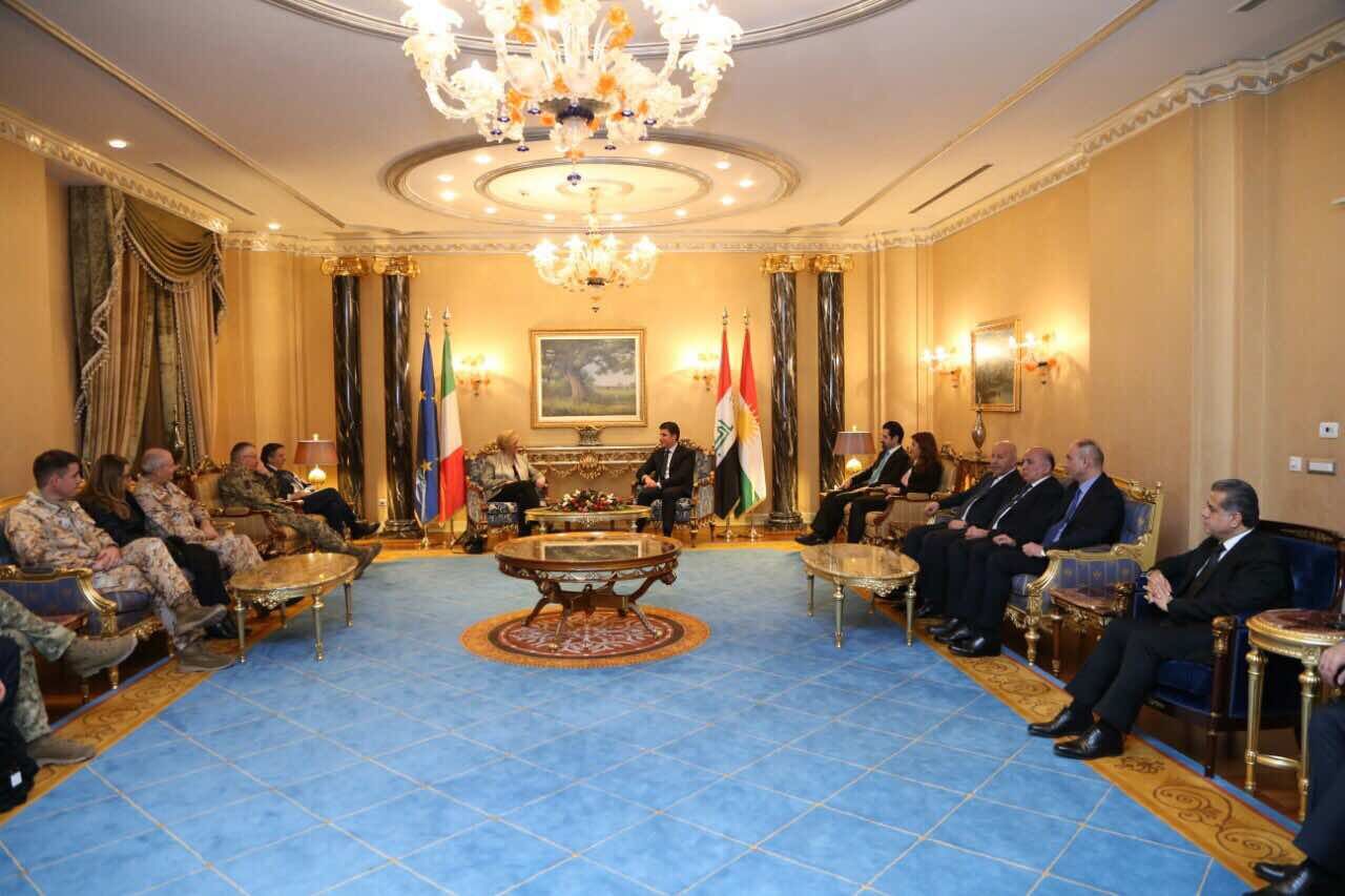 Minister Pinotti visiting Erbil