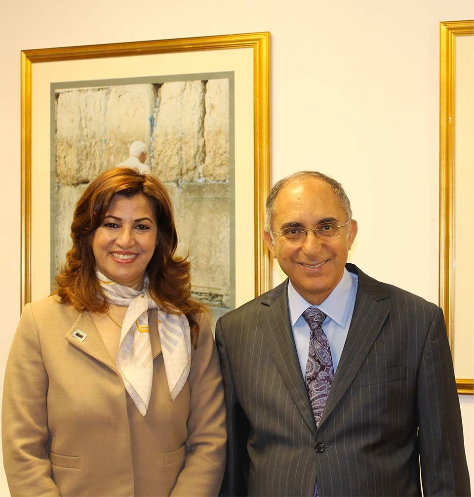Mrs. Rezan Kader met the Ambassador of Israel to the Holy See