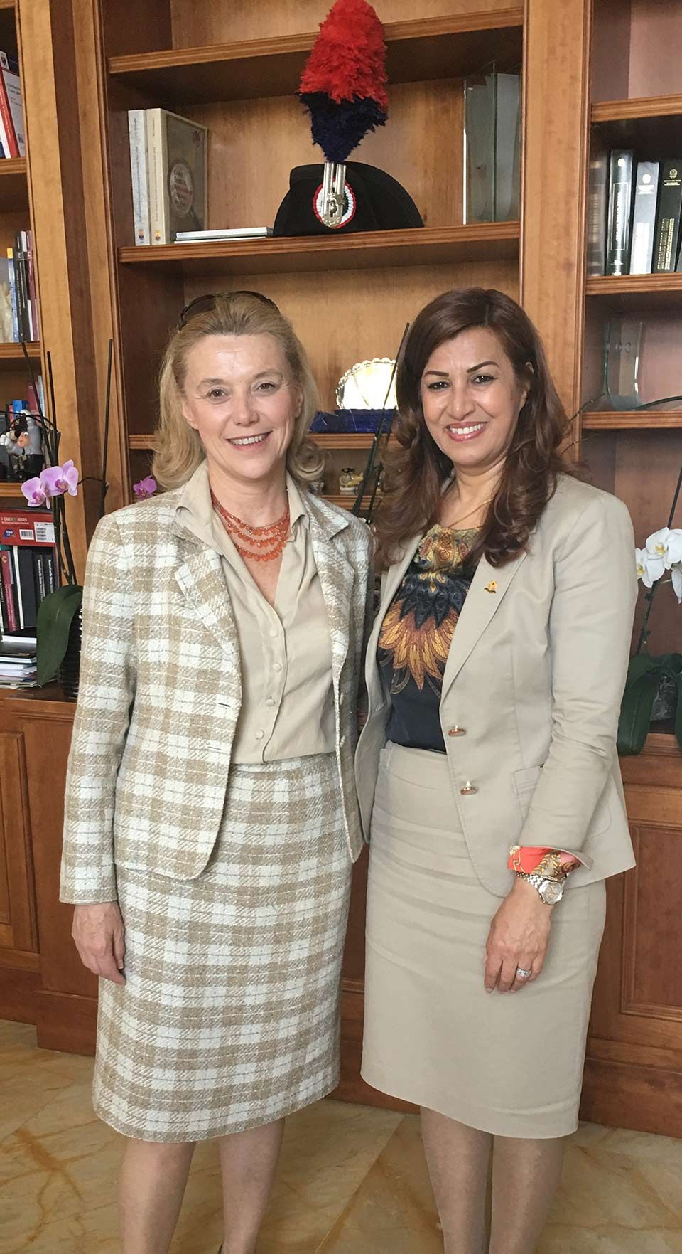 Mrs. Kader meets the Secretary General of the Ministry of Foreign Affairs