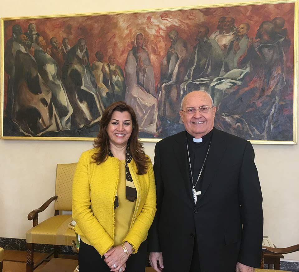 Dr. Kader meets Archbishop Leonardo Sandri