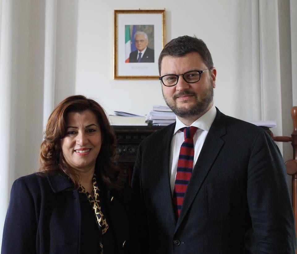 Dr. Rezan Kader meets with the Undersecretary of State to the Minister of Justice, the Hon. Gennaro Migliore