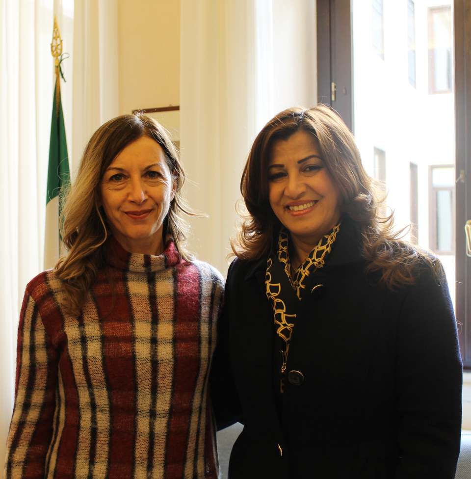 Dr. Rezan Kader meets with the Diplomatic Advisor to the Minister of Defense, Min. Pl. Nicoletta Bombardiere