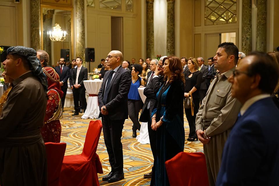 The KRG Representation in Italy celebrating New Year's Kurdish Nawroz