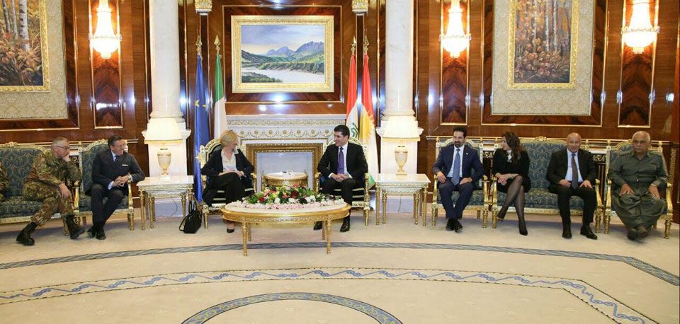 Dr. Kader receives Minister Pinotti in Erbil
