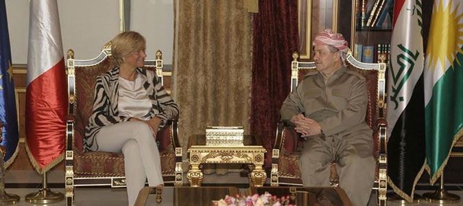 President Barzani Meets with Italy's Defense Minister