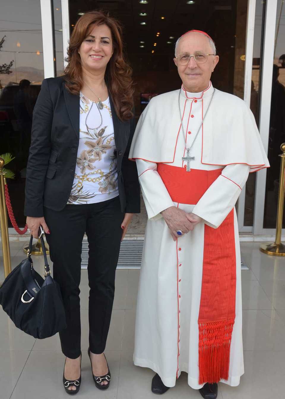 Mrs. Rezan Kader invited the Card. Filoni and Mgr. Camilleri for lunch