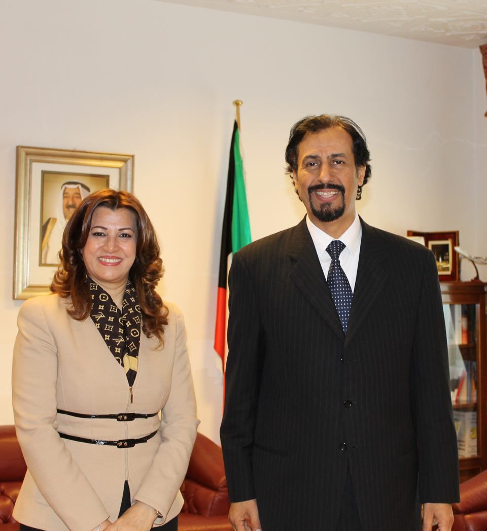 Mrs. Kader met the Ambassador of the State of Kuwait to Italy, Sheikh Ali Khalid Al Jabar Al Sabah