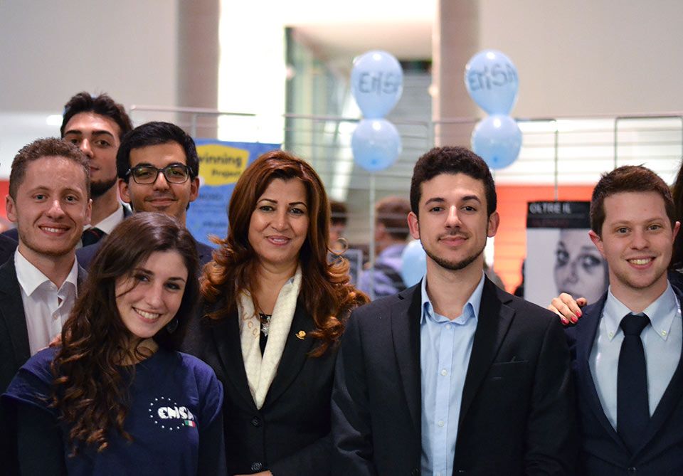 Mrs. Rezan Kader speaks at the EMSA Turin Conference