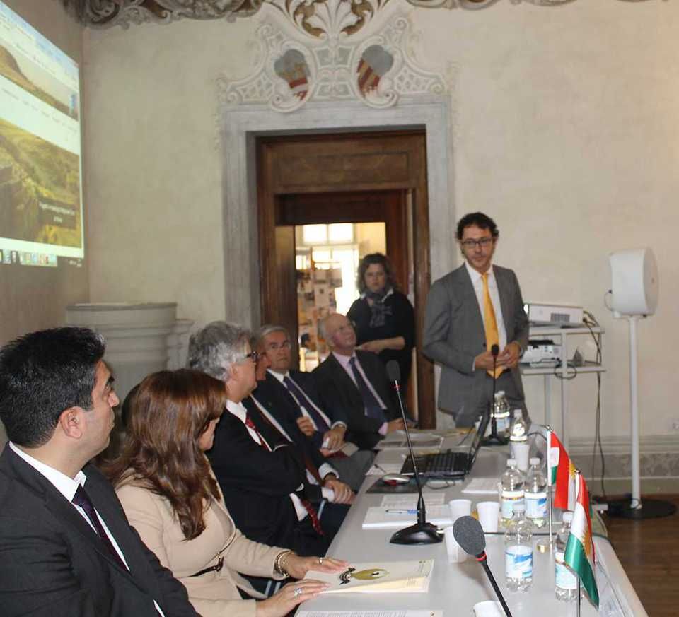 Participation of Mrs. Kader and the Governor of Dohuk Farhad Atrushi in the Presentation of the results of the project "PARTeN and project documentation, protection and enhancement of the cultural heritage of northern Iraqi Kurdistan," in the...