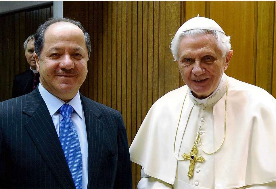 Pope Benedict XVI praises President Barzani for his promotion of religious tolerance